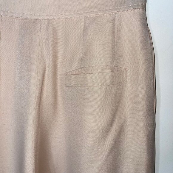 Harve Bernard Vintage Womens Trouser Pants Size 6 Peach High Rise Pleated Front - Picture 8 of 14